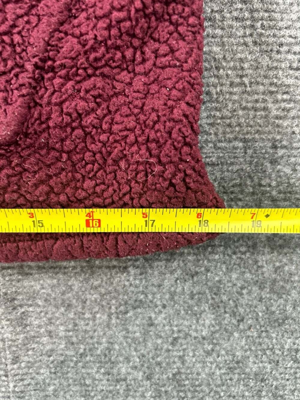 PINK Victoria's Secret Sherpa Pullover Hoodie Size S Burgundy - Picture 7 of 9
